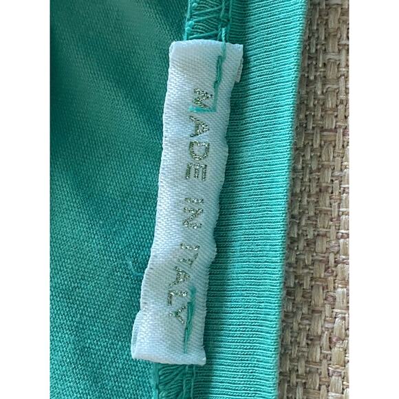 Made in Italy Green Linen Blend Tiered Shift Mini Dress M - Picture 4 of 5